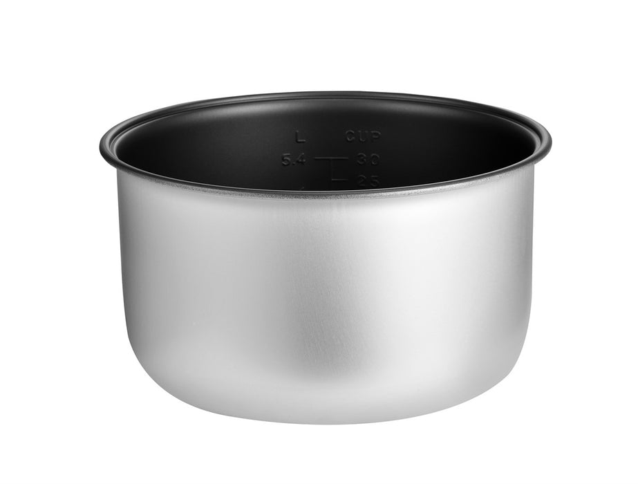 Combisteel RC-54 stainless steel tabletop rice cooker with serving spoon and measuring cup view 3