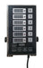 Stainless steel digital kitchen timer with six independent channels, compact countertop design