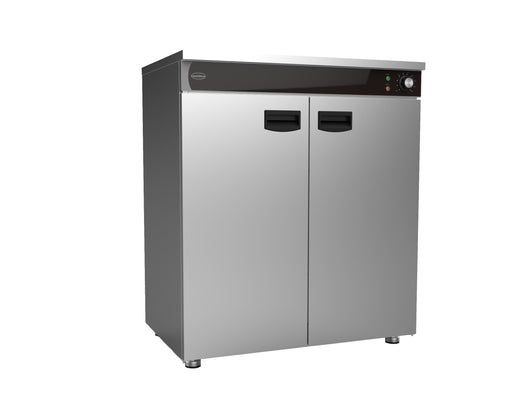 Combisteel stainless steel 2 door plate warmer with ventilated interior