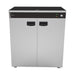 Combisteel stainless steel 2 door plate warmer with ventilated interior view 4
