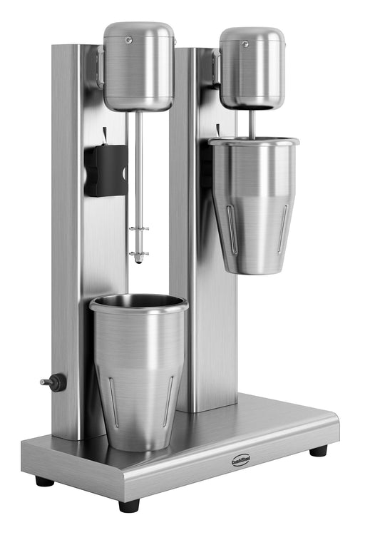 Combisteel double milkshaker with two stainless steel mixing heads and control panel