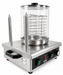 Stainless steel hot dog warmer with 2 bread heating sticks, tabletop model view 2