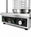 Stainless steel hot dog warmer with 2 bread heating sticks, tabletop model view 4