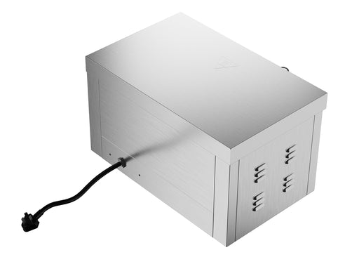 Stainless steel single level salamander toaster, compact tabletop design view 2