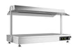 Stainless steel tabletop hot display unit with three 1/1 gastronorm pan capacity