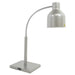 Silver flexible heat lamp with adjustable arm and bulb, standing 660mm tall view 6