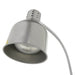 Silver flexible heat lamp with adjustable arm and bulb, standing 660mm tall view 4