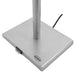 Silver flexible heat lamp with adjustable arm and bulb, standing 660mm tall view 5