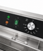 Stainless steel 25-litre electric countertop fryer with drain valve and single basket view 5