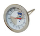 Stainless steel meat thermometer with 73mm dial face and 115mm probe view 2