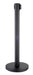 Pair of black powder-coated steel retractable belt stanchions with 2-metre belts. view 2