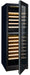 Combisteel black freestanding wine cooler with single right-hinged door and LED interior lighting view 3