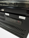 Black single-door backbar cooler fridge with LED lighting and right-hinged door view 5