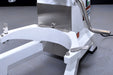 White Combisteel 10 litre planetary mixer with dough hook, whisk and flat mixing arm accessories view 3