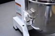 White Combisteel 10 litre planetary mixer with dough hook, whisk and flat mixing arm accessories view 5