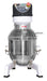 White Combisteel 10 litre planetary mixer with dough hook, whisk and flat mixing arm accessories view 2