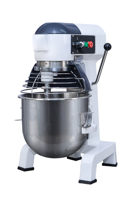 White Combisteel MIXER 10 planetary mixer with bowl and three-speed control knob