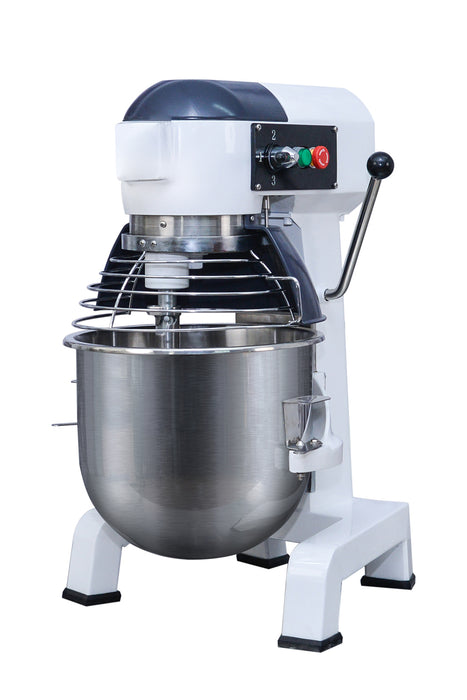 White Combisteel MIXER 20 planetary mixer with mixing bowl and three speed controls