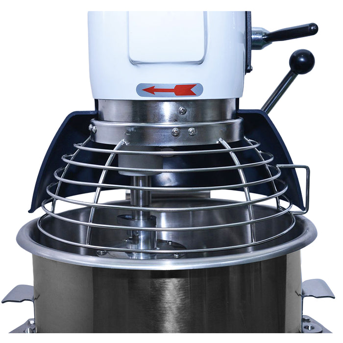 White Combisteel MIXER 20 planetary mixer with mixing bowl and three speed controls view 3