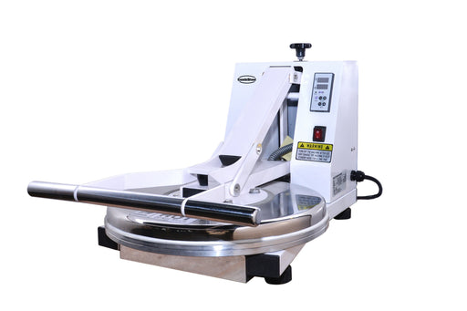 White Combisteel manual dough press with 458mm diameter heated plate