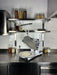 White Combisteel manual dough press with 458mm diameter heated plate view 6