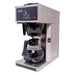 Combisteel stainless steel filter coffee machine with glass jug, front view
