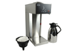 Stainless steel commercial coffee machine with integrated 2.0 litre thermos jug view 2