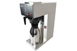 Stainless steel commercial coffee machine with integrated 2.0 litre thermos jug view 3