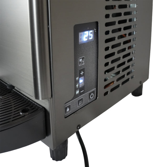 Black tabletop granita machine with digital display and push-button controls view 7