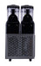 Black tabletop granita machine with two 12-litre bowls and digital display panel view 3