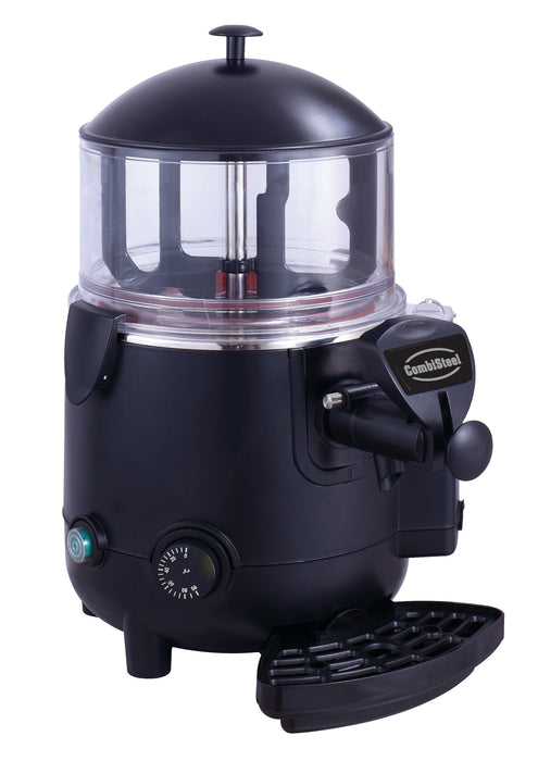 Black Combisteel hot chocolate dispenser with 5 litre capacity and heating system