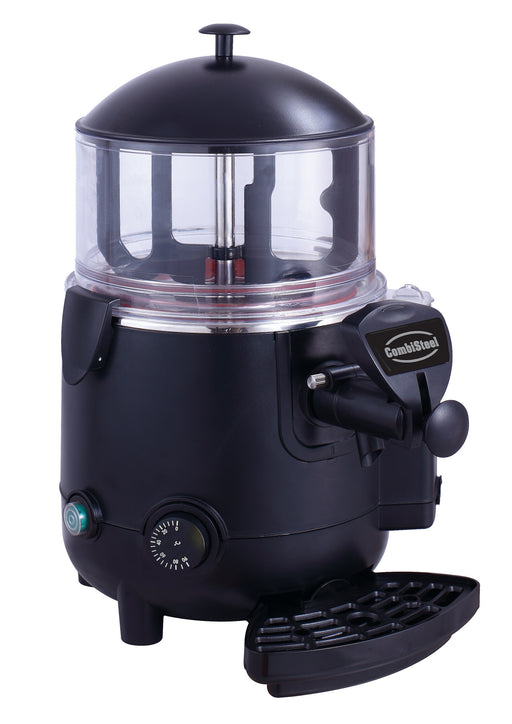 Black Combisteel hot chocolate dispenser with 5 litre capacity and heating system