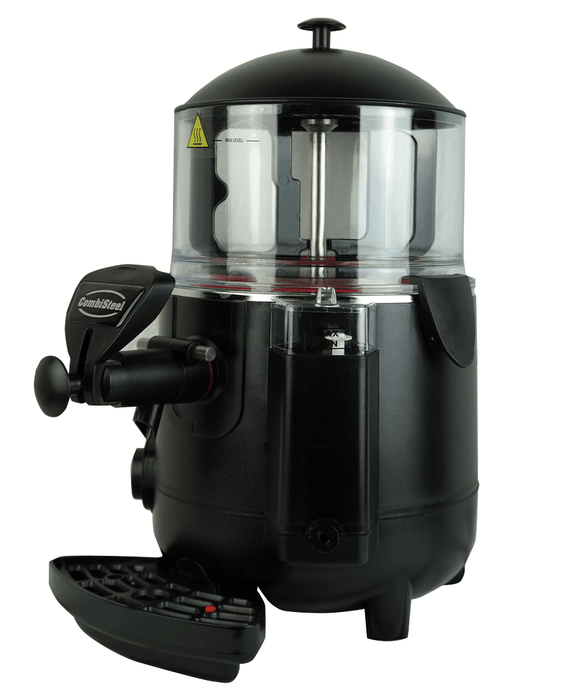 Black Combisteel hot chocolate dispenser with 5 litre capacity and heating system view 4