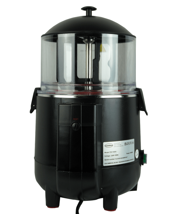 Black Combisteel hot chocolate dispenser with 5 litre capacity and heating system view 5
