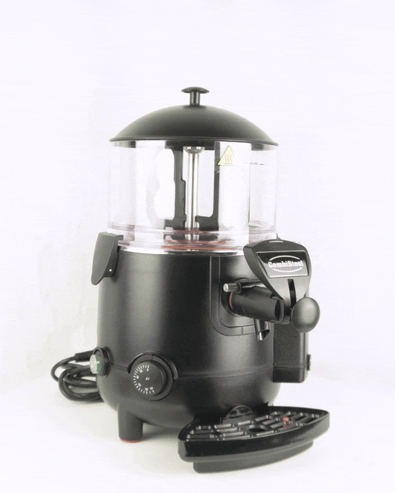 Black Combisteel hot chocolate dispenser with 5 litre capacity and heating system view 6