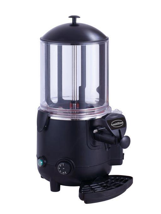 Black Combisteel 10 litre hot chocolate dispenser with bain-marie heating system