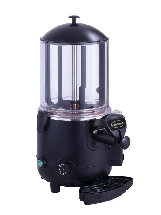 Black Combisteel 10 litre hot chocolate dispenser with bain-marie heating system