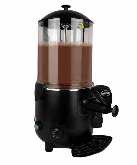 Black Combisteel 10 litre hot chocolate dispenser with bain-marie heating system view 3