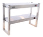 Stainless steel 2-tier heated overshelf with halogen elements, 900mm wide view 5