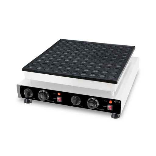 Combisteel tabletop pancake maker with cast aluminium non-stick plate and control knob view 2