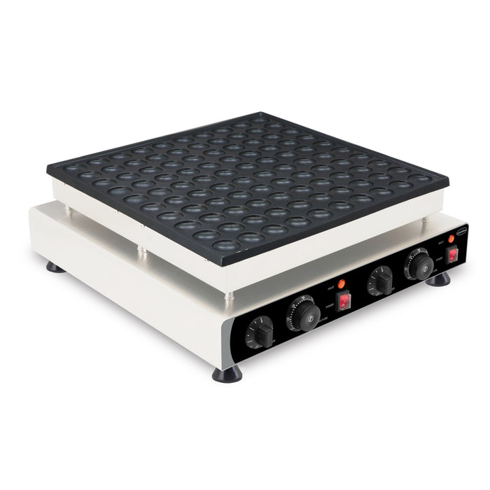 Combisteel tabletop pancake maker with cast aluminium non-stick plate and control knob view 4