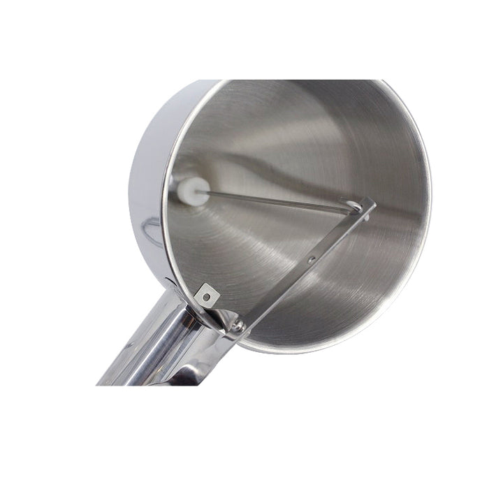 Stainless steel batter dispenser with dosing button and 1.3 litre capacity view 3