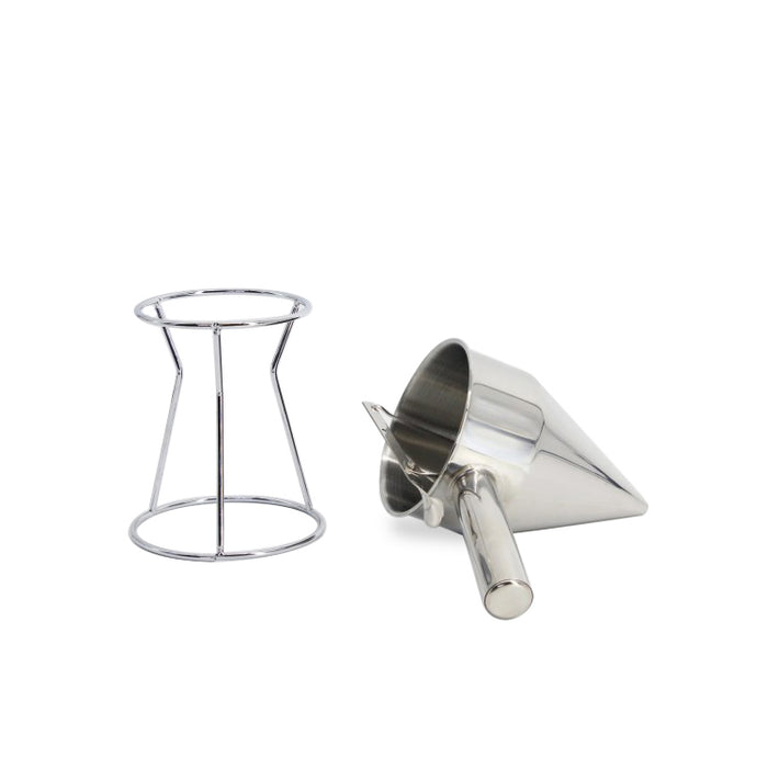Stainless steel batter dispenser with dosing button and 1.3 litre capacity view 4