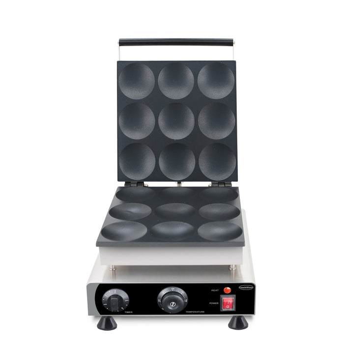 Combisteel tabletop pancake maker with cast aluminium griddle and knob controls view 3