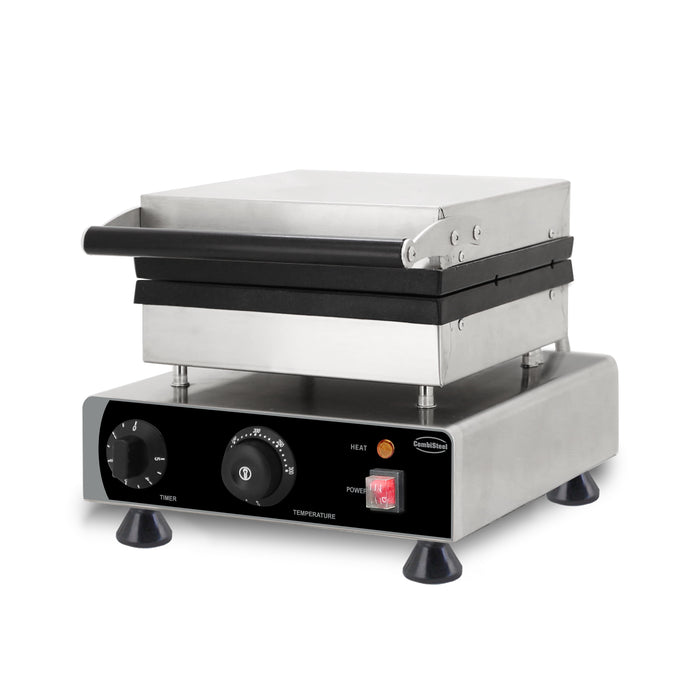 Combisteel tabletop pancake maker with cast aluminium griddle and knob controls view 5