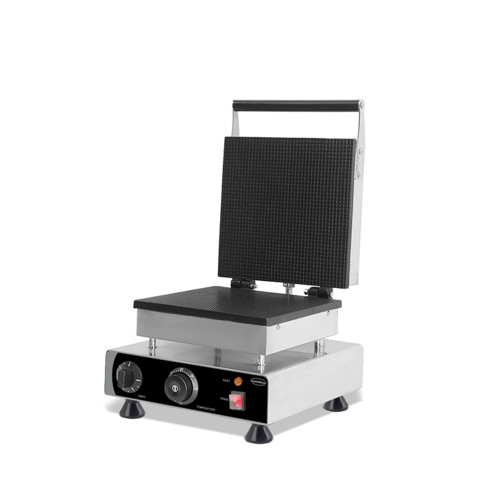 Combisteel stainless steel tabletop waffle maker with square cooking plate