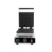 Combisteel stainless steel tabletop waffle maker with square cooking plate view 2