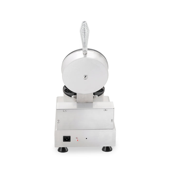 Combisteel stainless steel 4 piece heart shape waffle iron on white background view 5