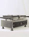 Stainless steel rotating waffle iron with dual cast aluminium plates and control knob view 5