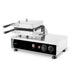 Stainless steel tabletop rotating waffle iron with cast aluminium plates view 2